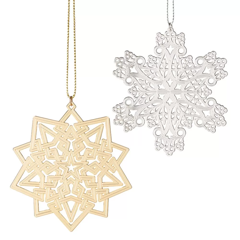 Cheap 2023 Star And Snowflake Ornament Set Ornaments