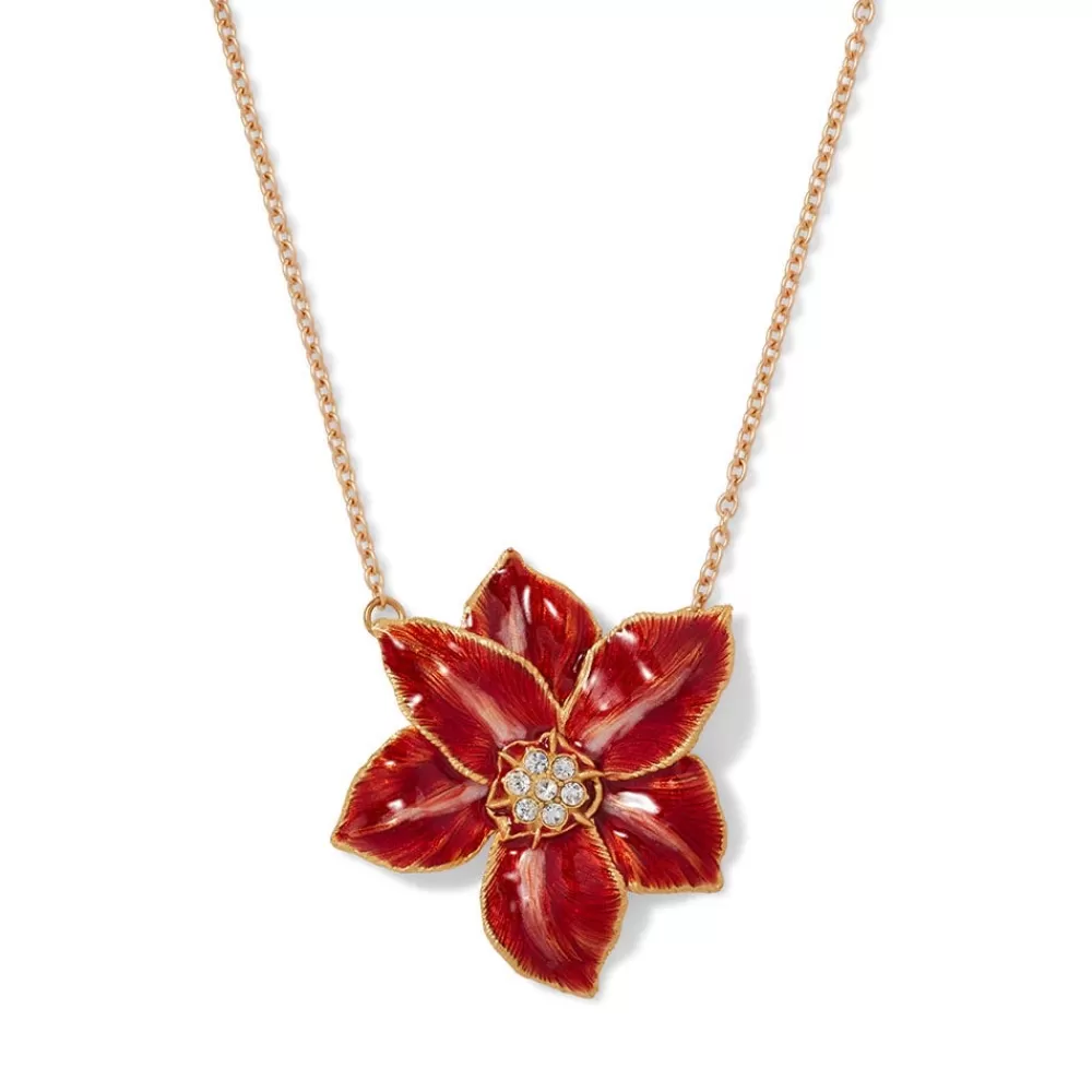 Hot Amaryllis Pendant Necklace Necklaces