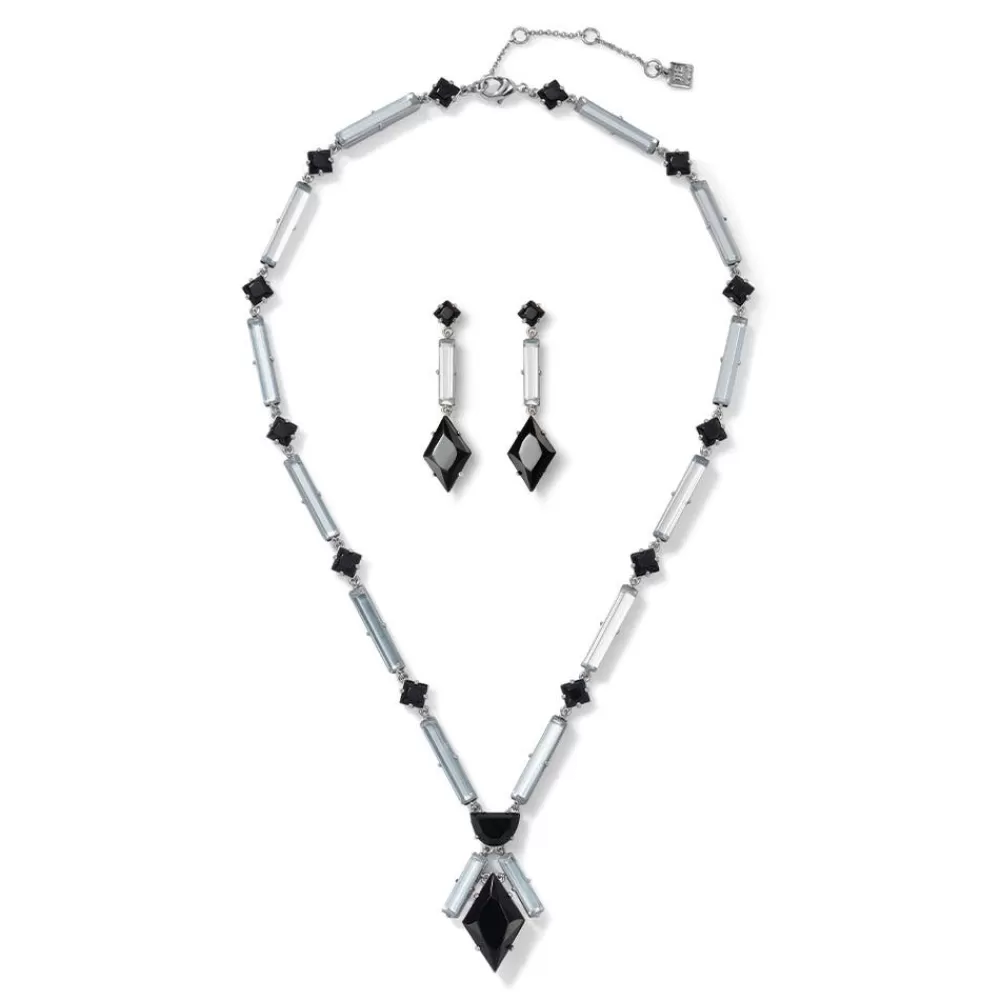 Discount American Deco Pendant Necklace And Long Pendant Earrings Set Jewelry Sets