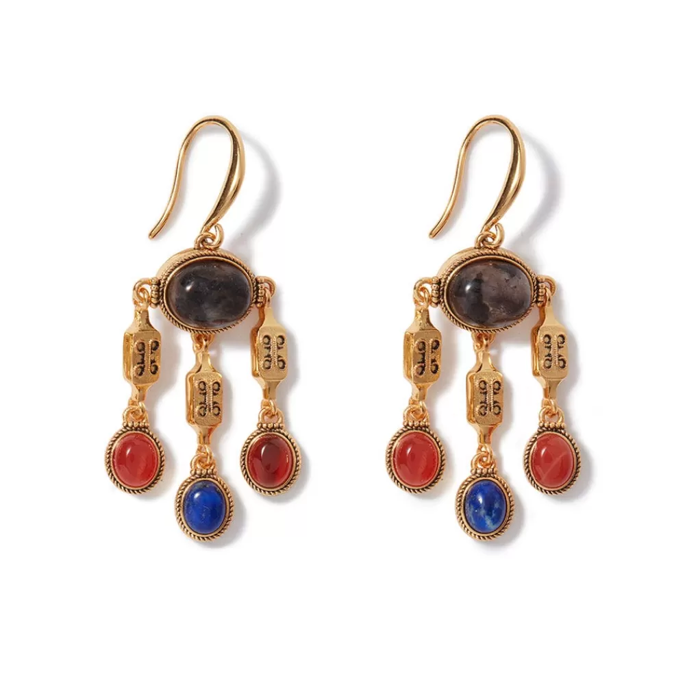 Outlet Ancient Gems Chandelier Earrings Earrings