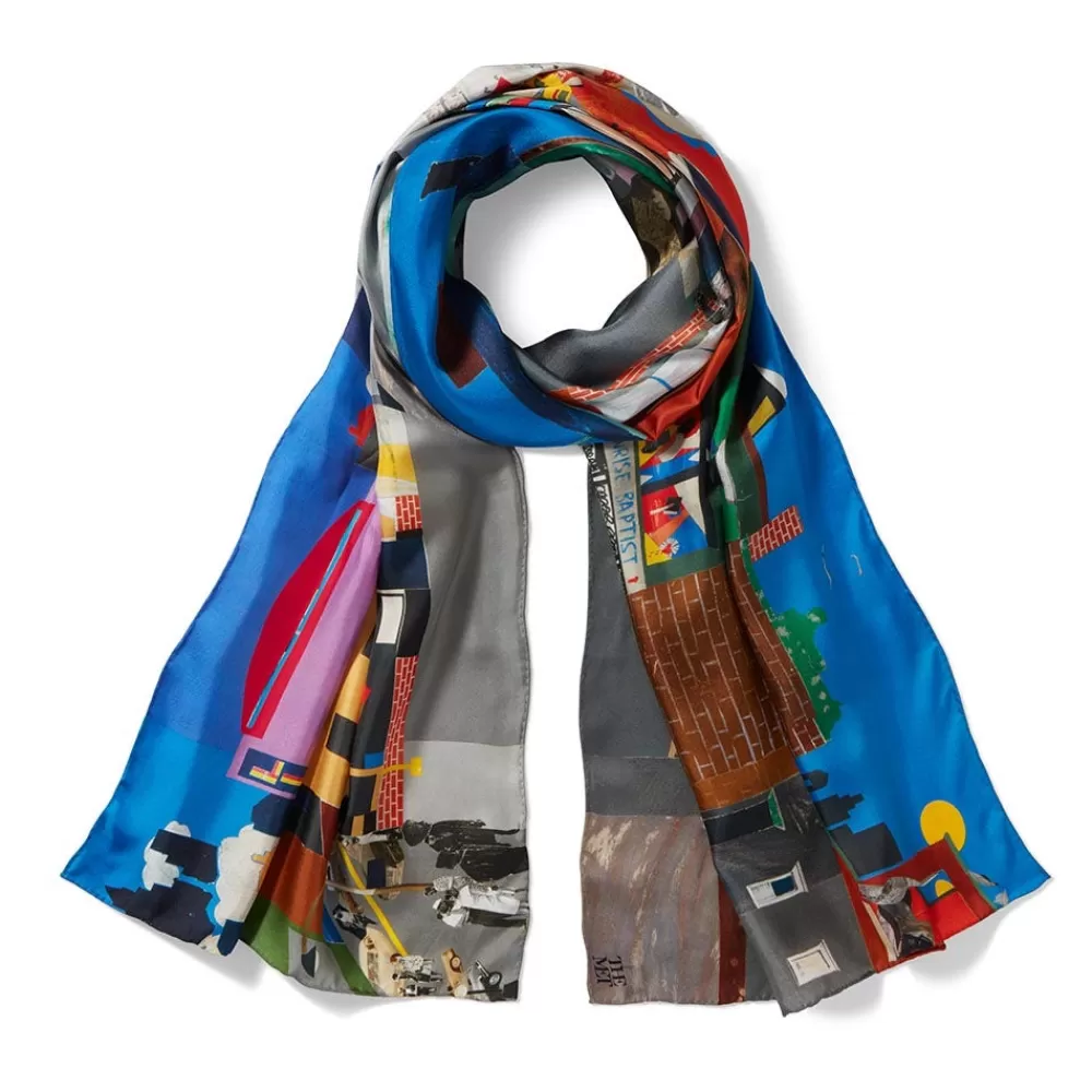 New Bearden The Block Oblong Silk Scarf Scarves & Wraps