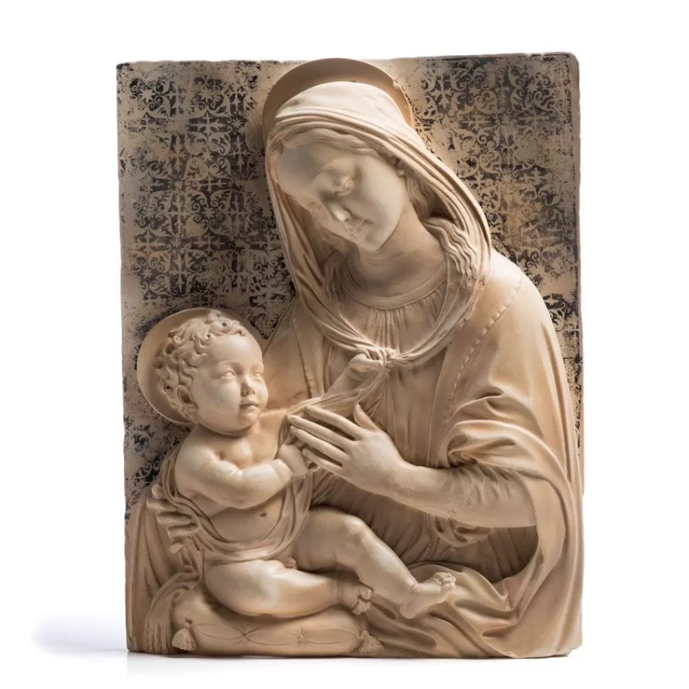 Hot Benedetto Da Maiano: Virgin And Child Plaque Decorative Accents