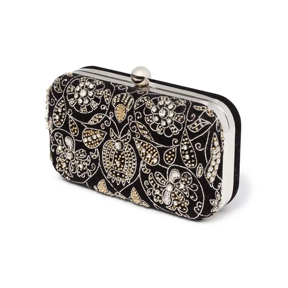 Discount British Floral Beaded Clutch Bags