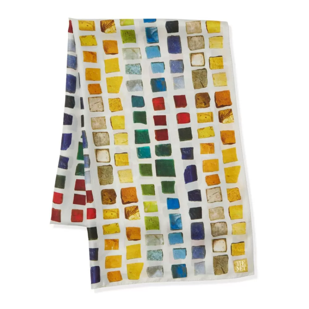 Store Byzantine Tesserae Oblong Silk Scarf Scarves & Wraps