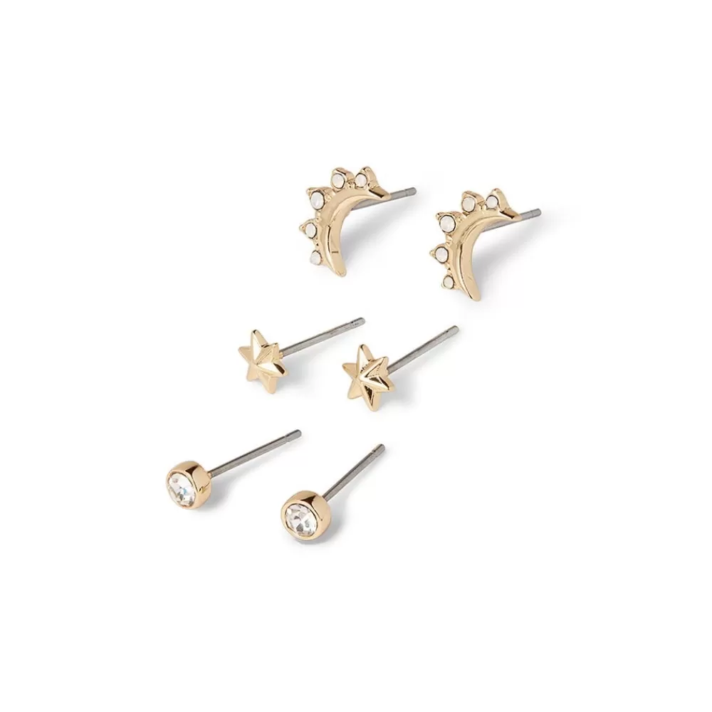 Online Celestial Symbols Stud Earrings Set Earrings