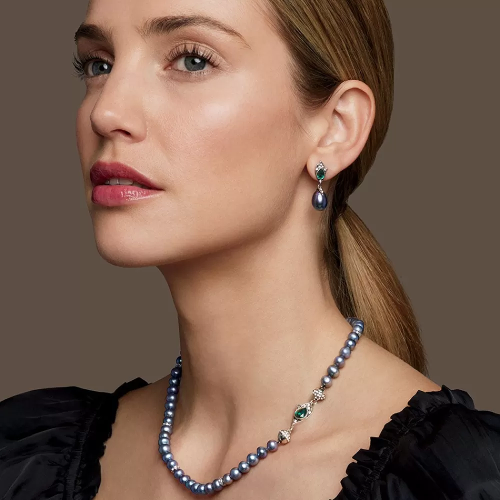 Store Chelsea Peacock Pearl Necklace And Drop Earrings Set Jewelry Sets