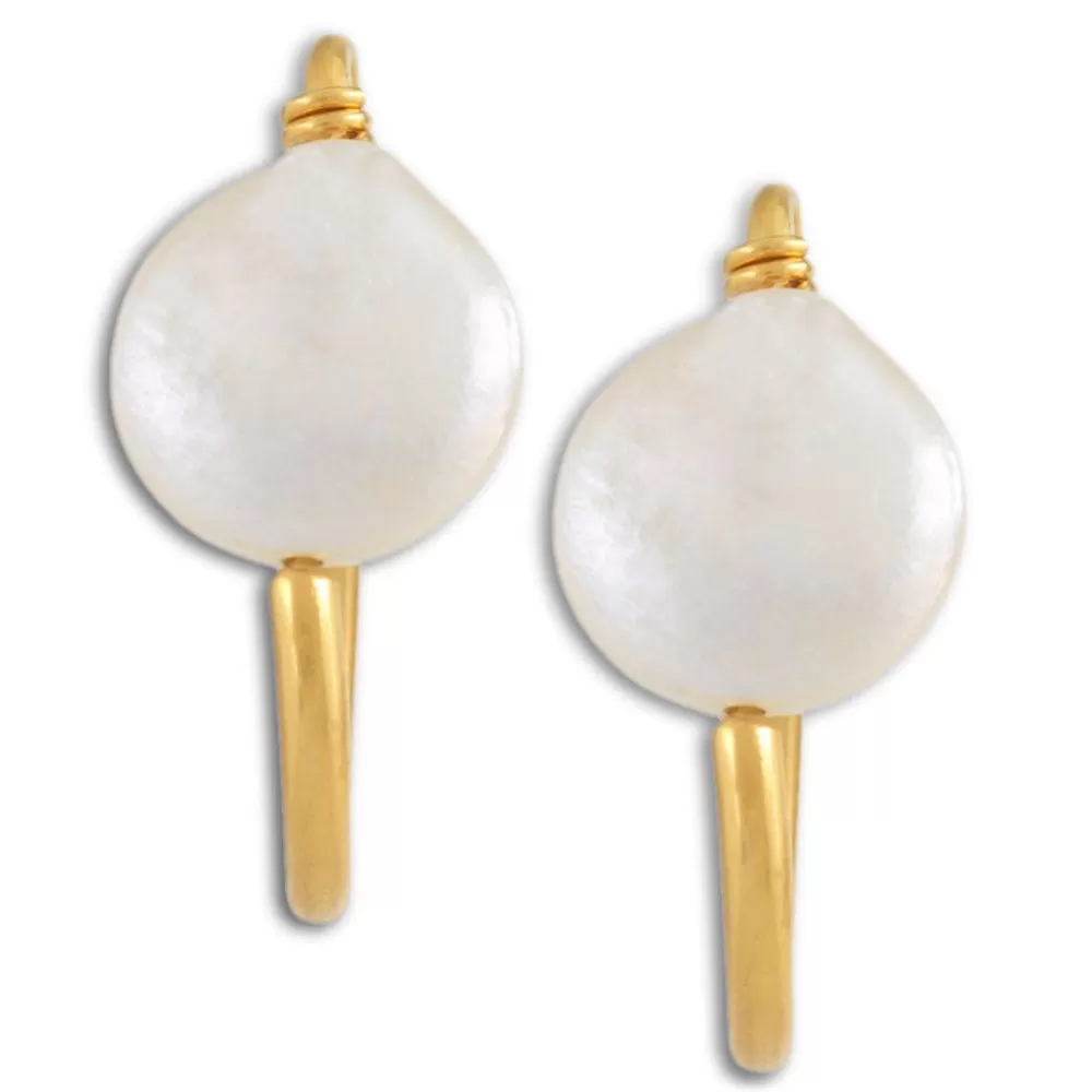 Online Coin Pearl Earrings Earrings