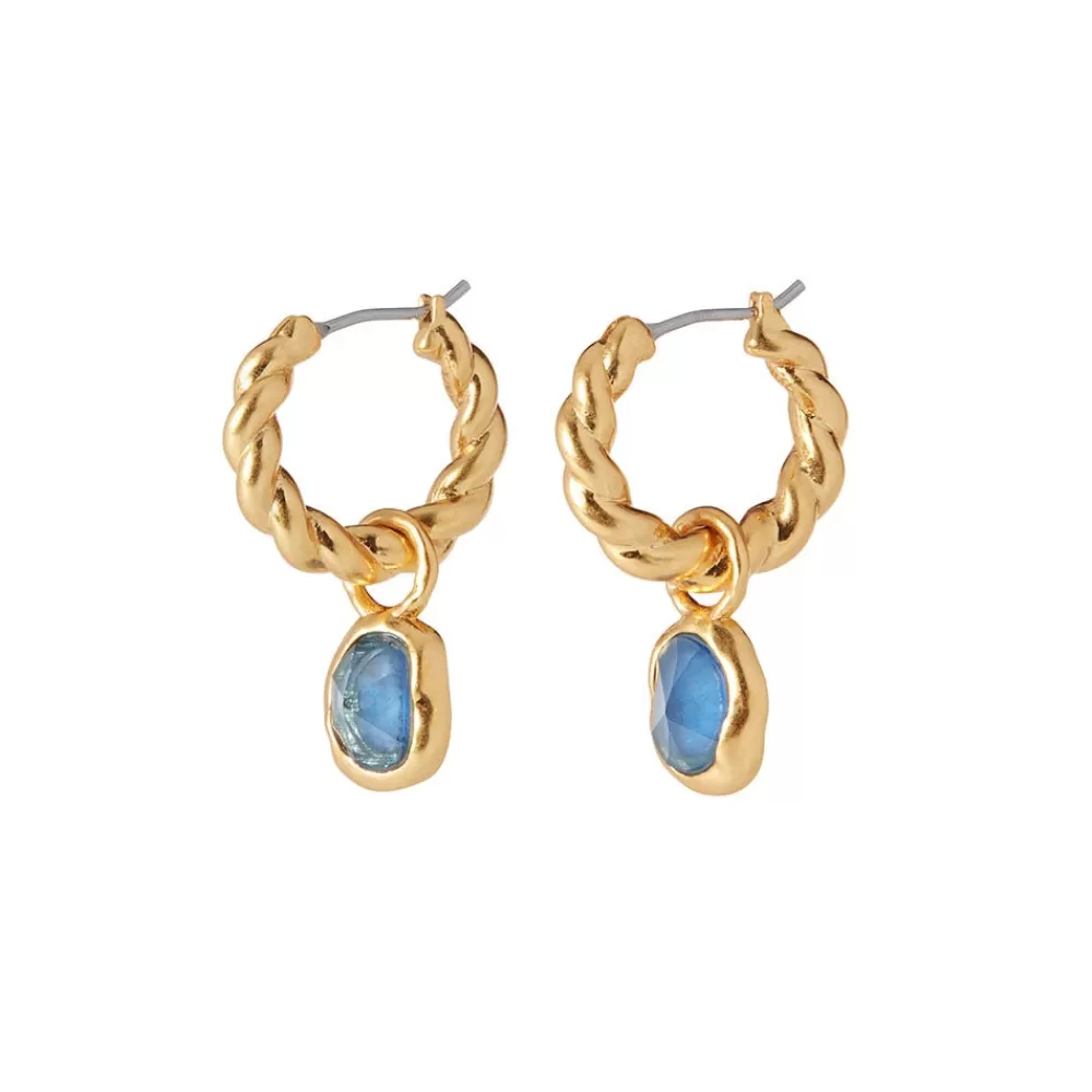 Online Cypriot Twist Hoop Earrings With Removable Charms Earrings