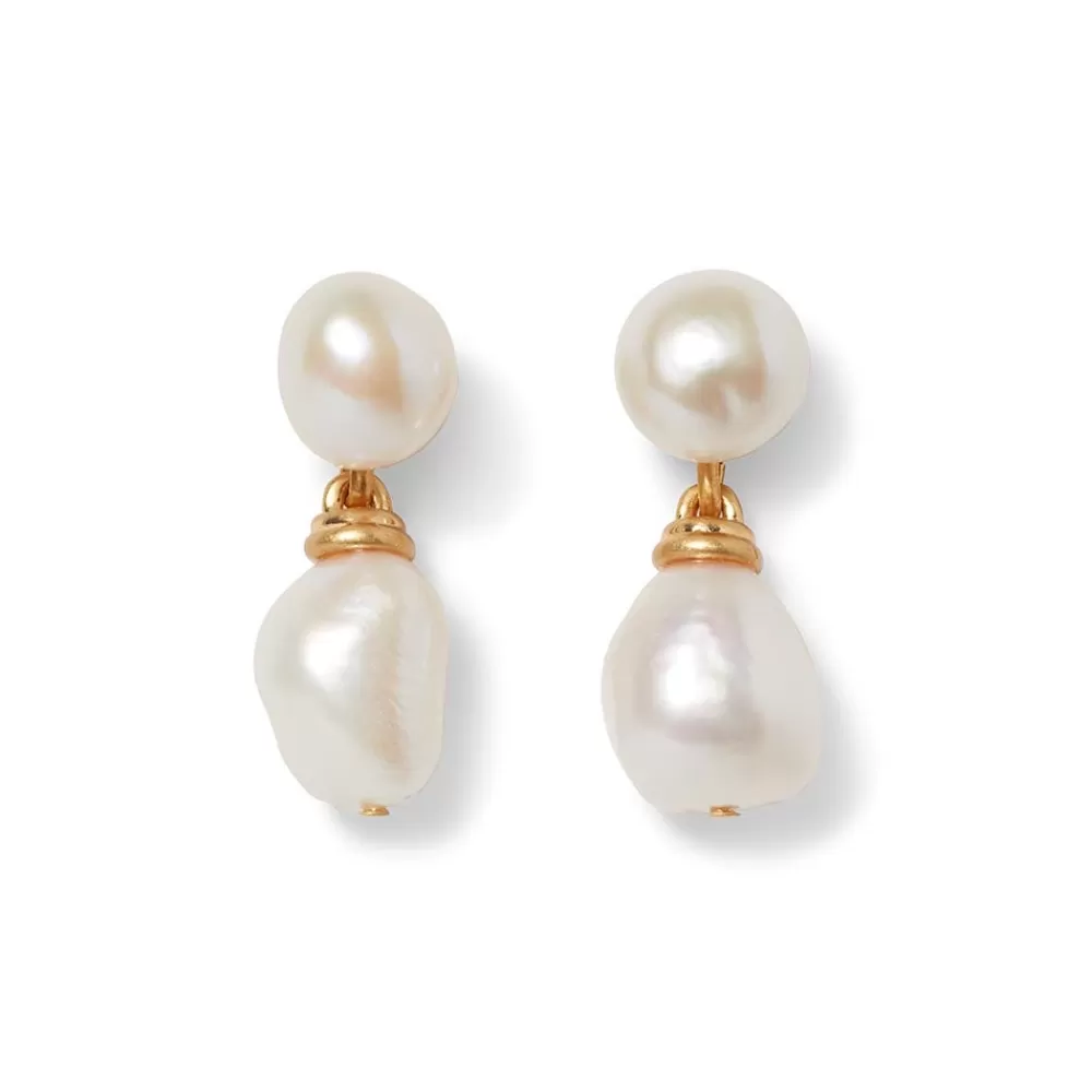 Best Cypriot Twist Pearl Double-Drop Earrings Earrings