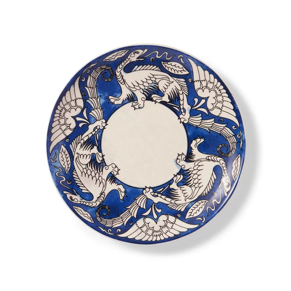 Fashion De Morgan Stylized Dragons Salad Plate Set Tableware