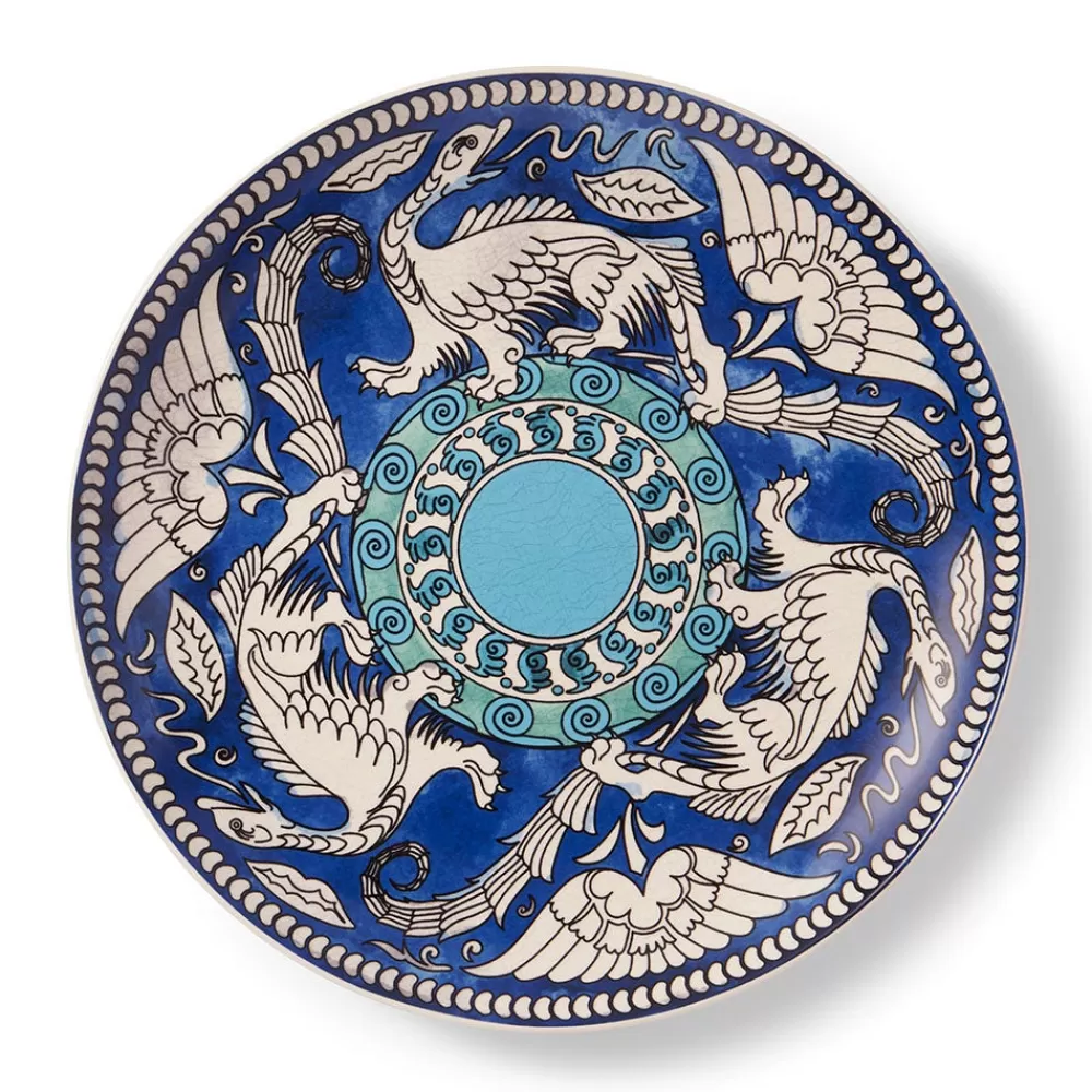 Shop De Morgan Stylized Dragons Serving Plate Tableware