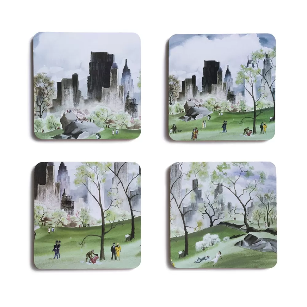 Fashion Dehn Spring In Central Park Coasters Tableware