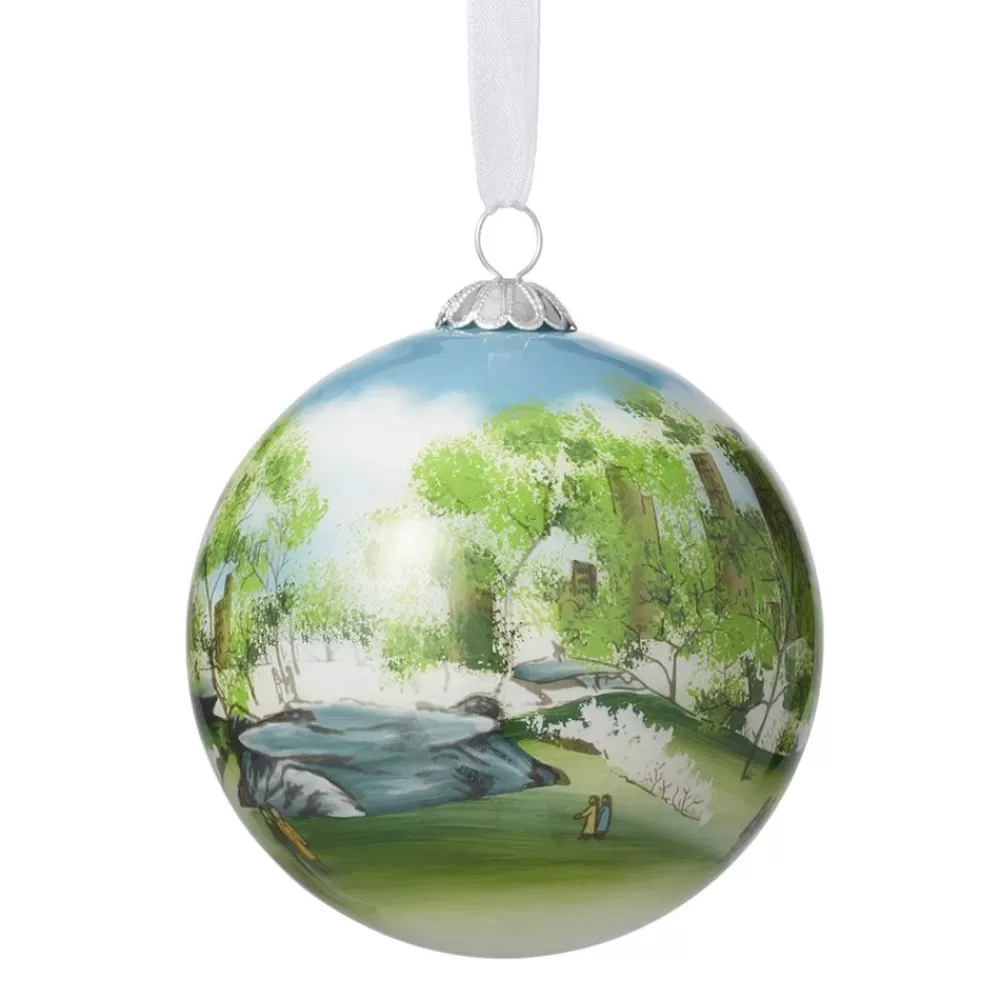 Outlet Dehn Spring In Central Park Hand-Painted Glass Ornament Ornaments