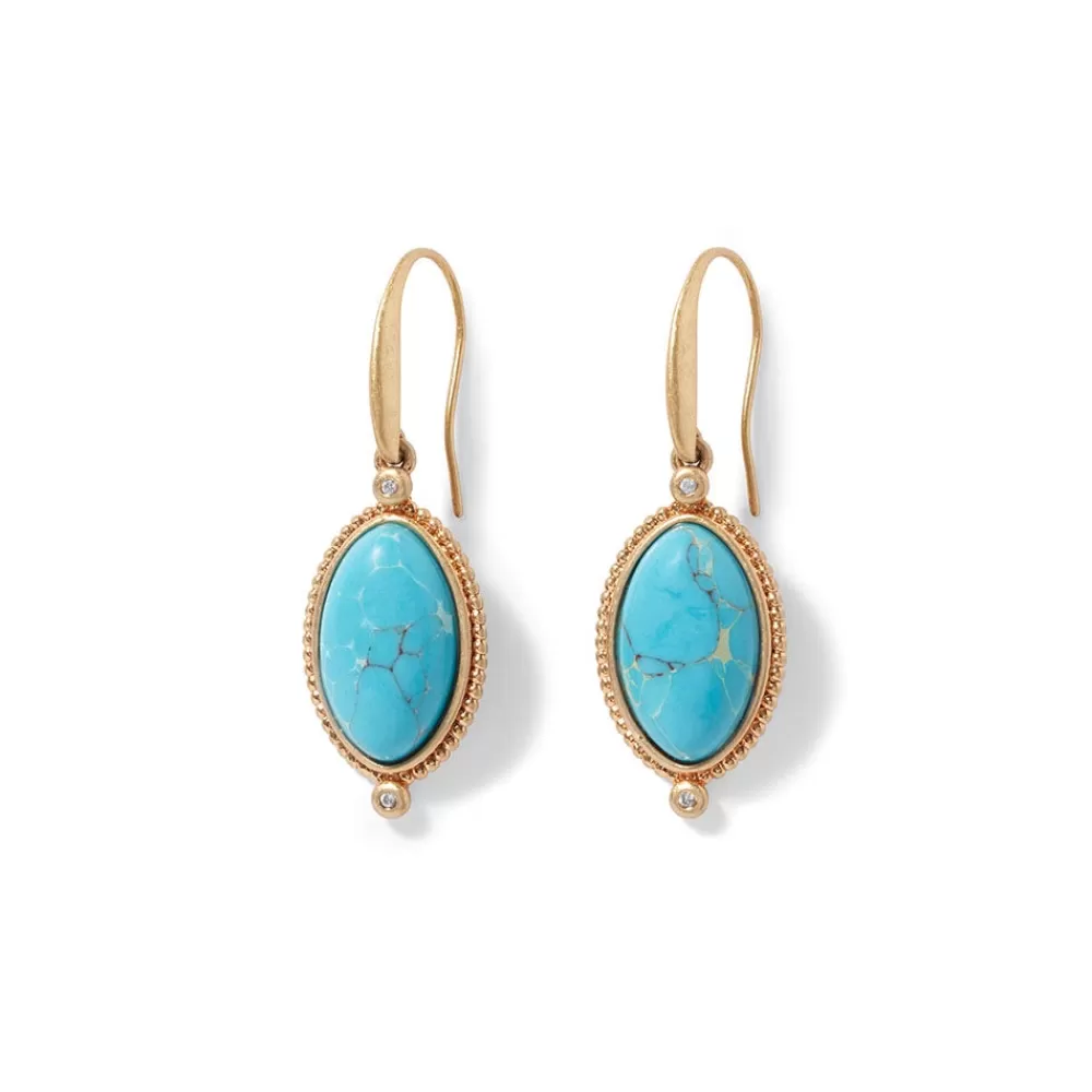 Discount Egyptian Hathor Turquoise Drop Earrings Earrings