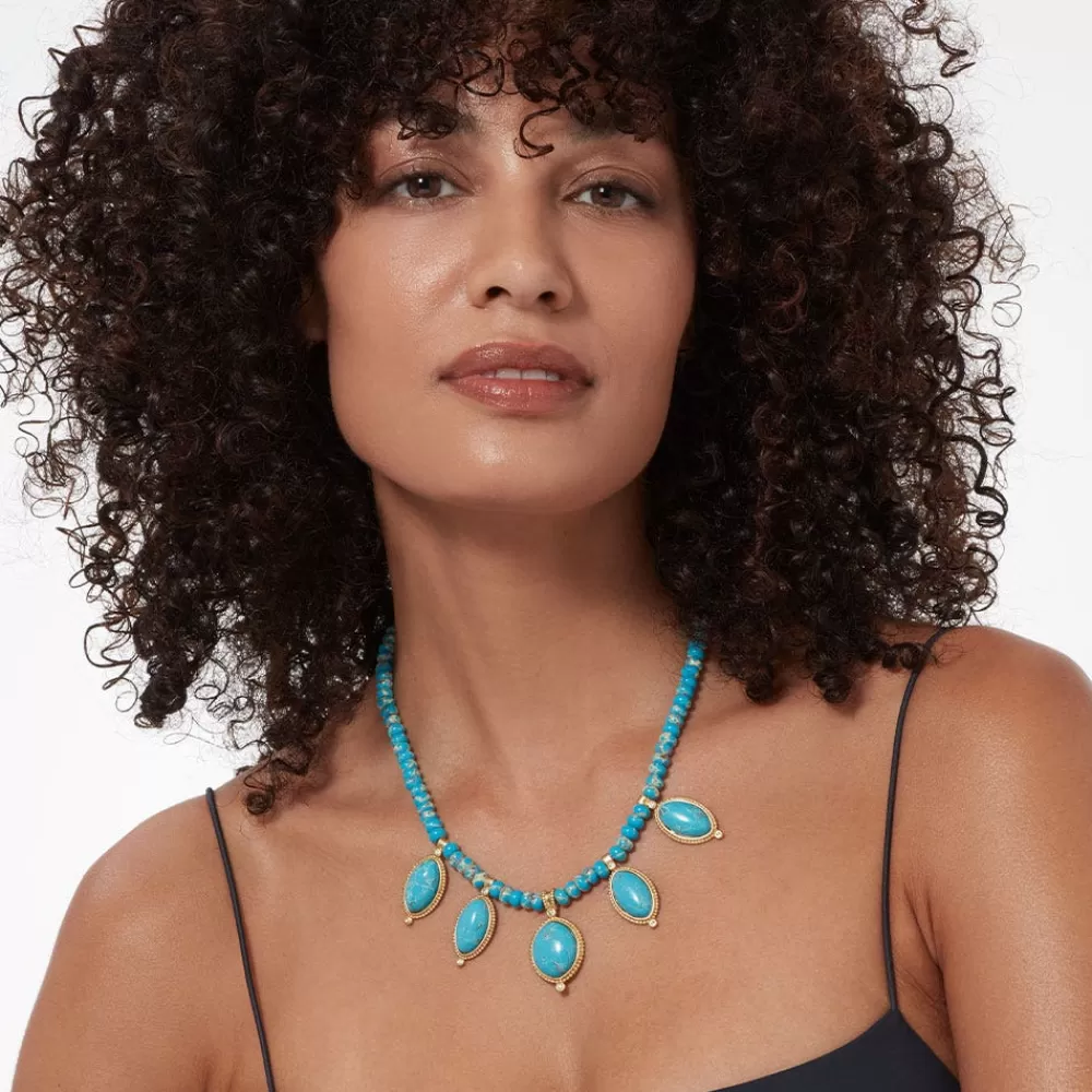 Fashion Egyptian Hathor Turquoise Multi-Drop Necklace Necklaces