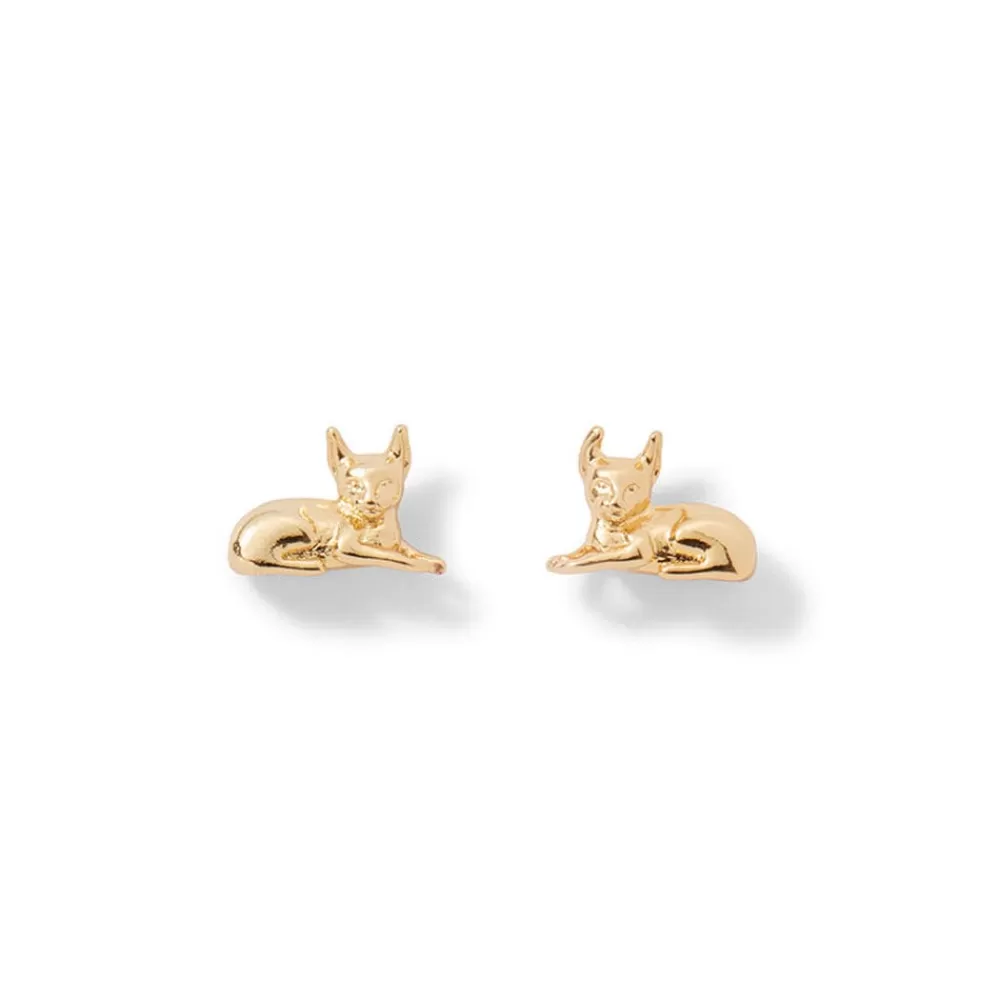 Discount Egyptian New Kingdom Cat Stud Earrings Earrings