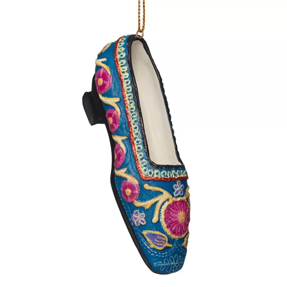 Fashion Embroidered Slipper Shoe Ornament Ornaments