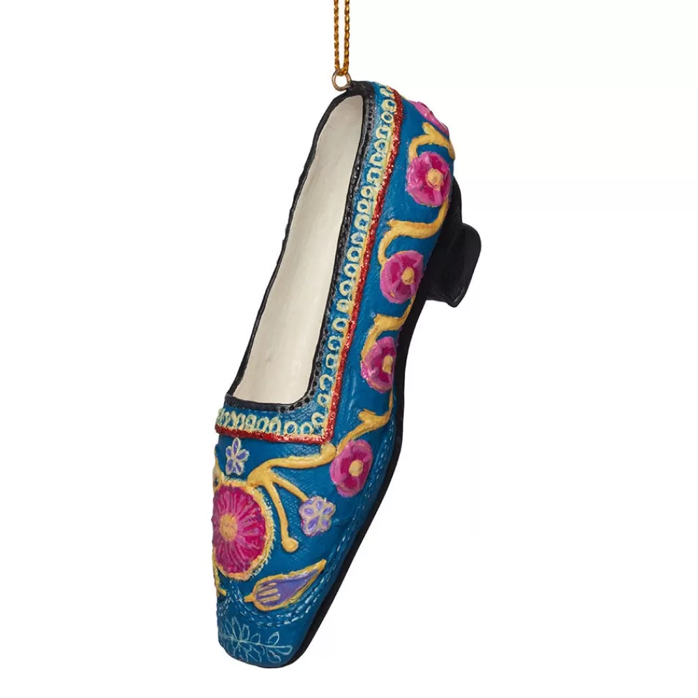 Fashion Embroidered Slipper Shoe Ornament Ornaments