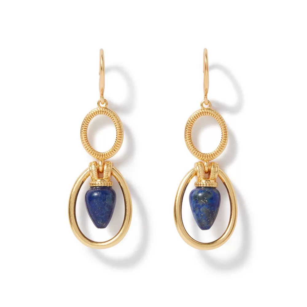 New Etruscan Lapis Double-Drop Earrings Earrings