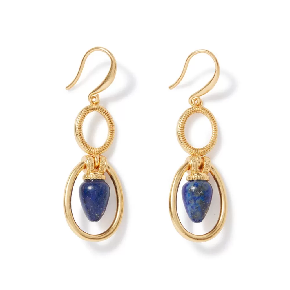 New Etruscan Lapis Double-Drop Earrings Earrings