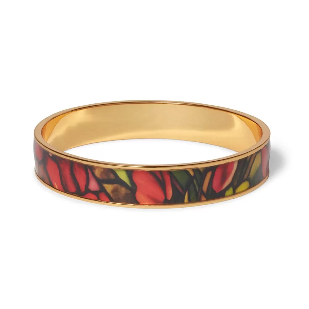 New Favrile Tulip Enamel Bangle Bracelets