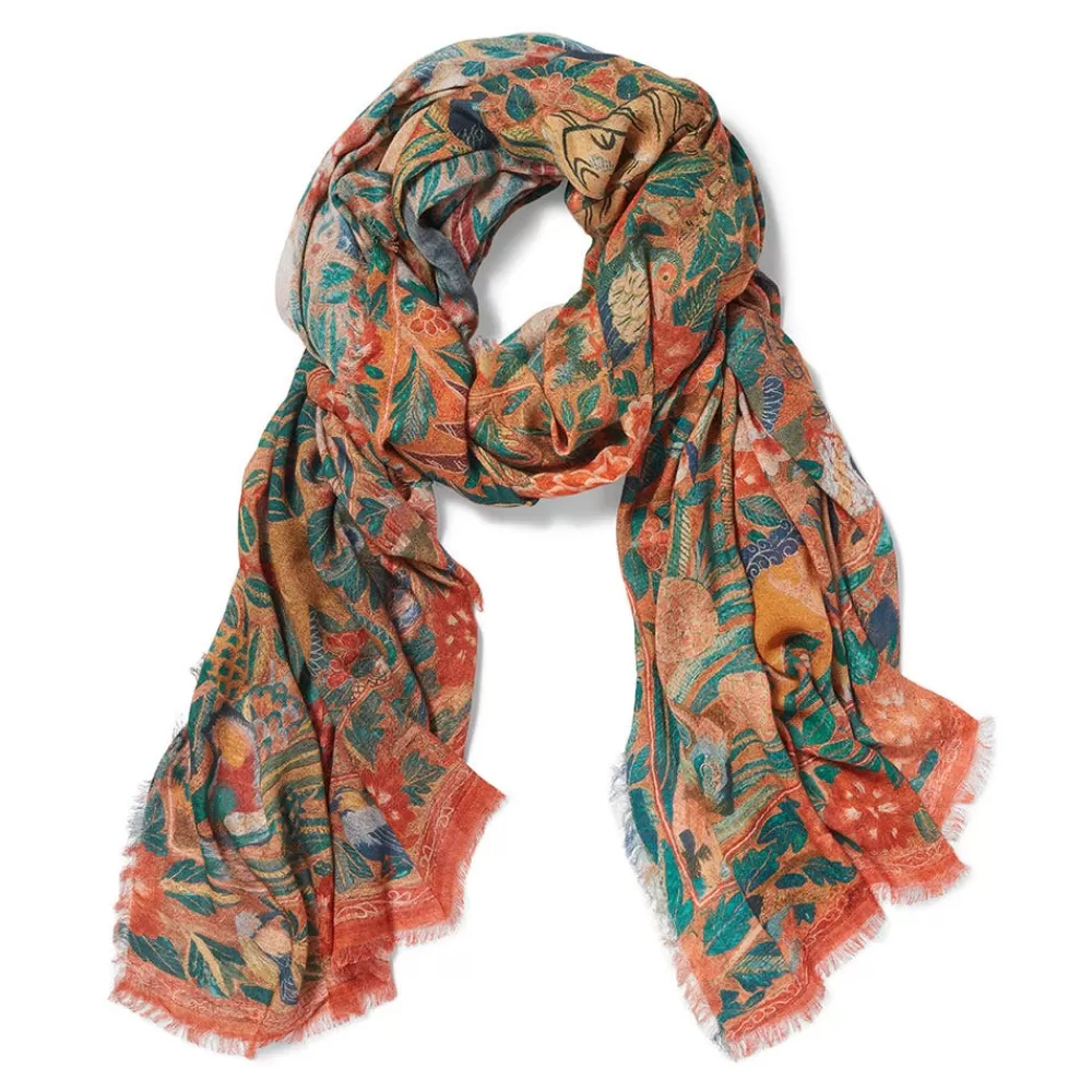 Flash Sale Flora And Fauna Oversize Cashmere-Blend Shawl Scarves & Wraps