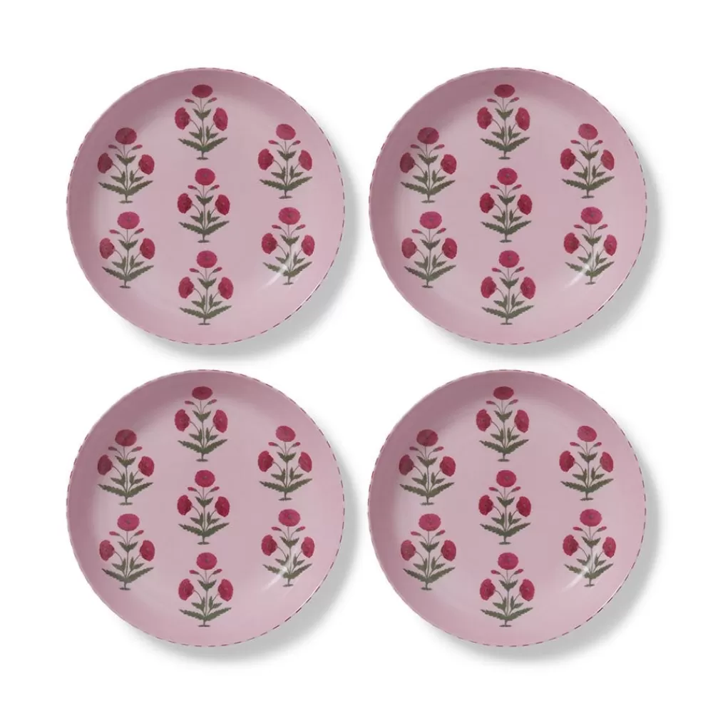 Cheap Good Earth Blooming Poppies Pasta Plate Set Tableware