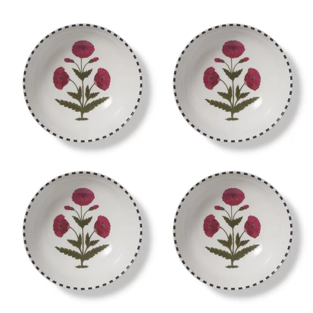 Best Good Earth Blooming Poppies Small Bowl Set Tableware