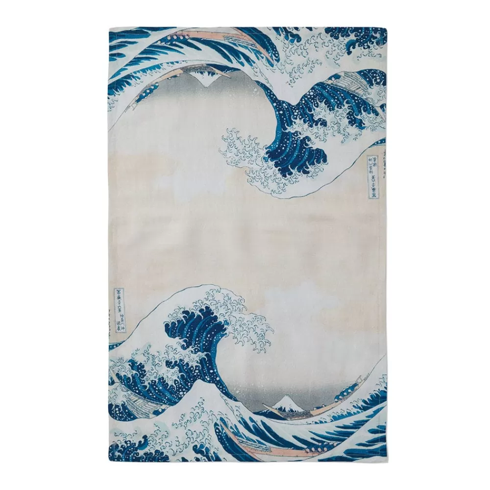 Flash Sale Hokusai Great Wave Tea Towel Decorative Accents