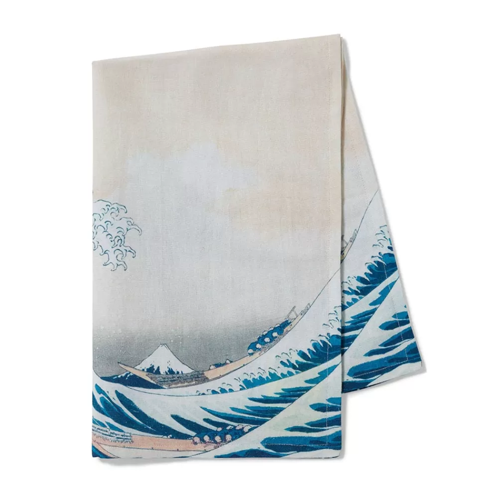 Flash Sale Hokusai Great Wave Tea Towel Decorative Accents