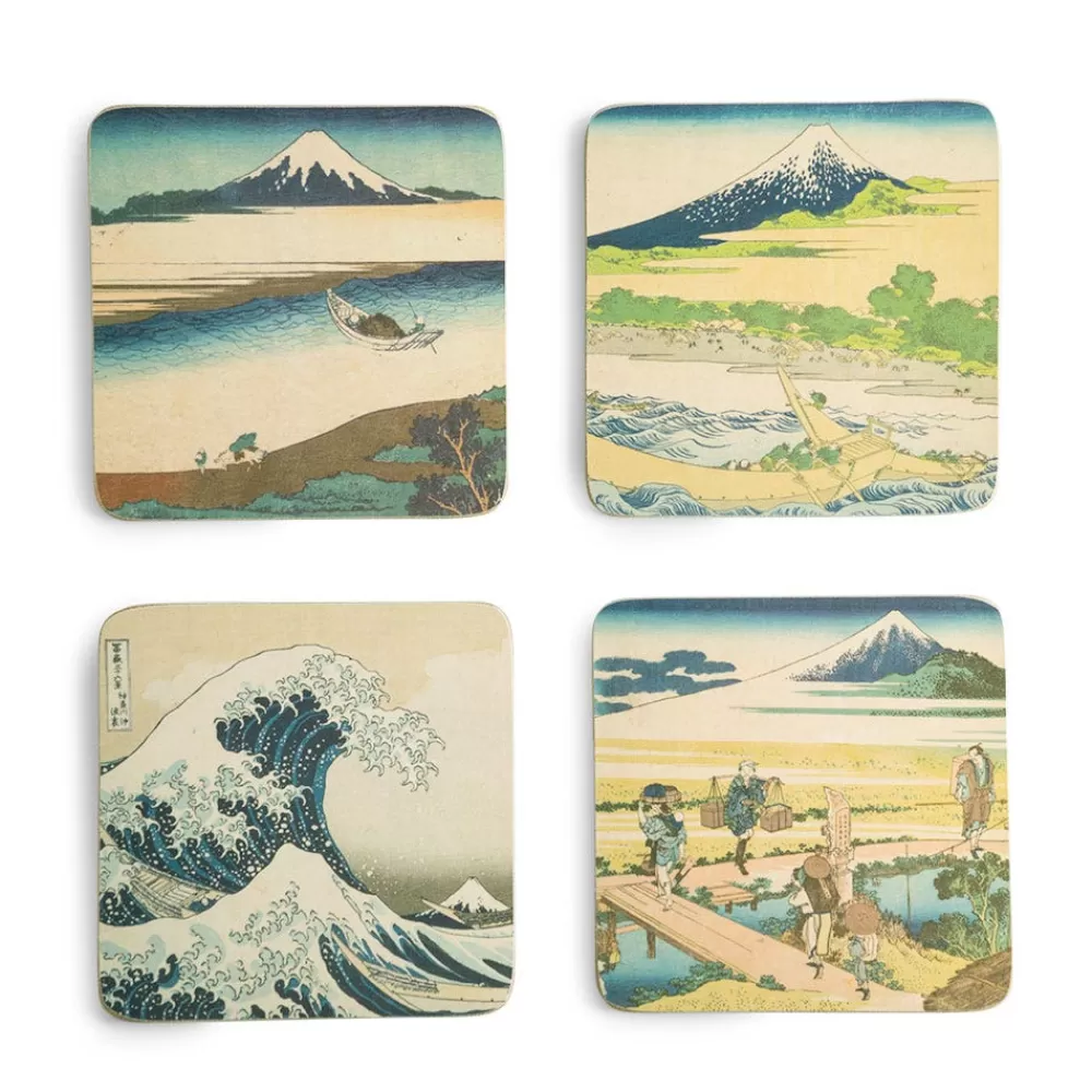 Discount Hokusai Prints Coasters Tableware