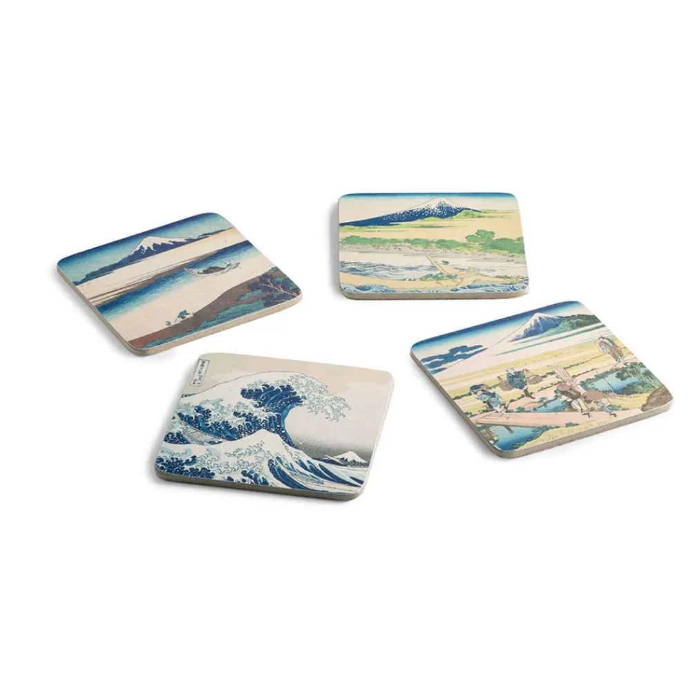 Discount Hokusai Prints Coasters Tableware