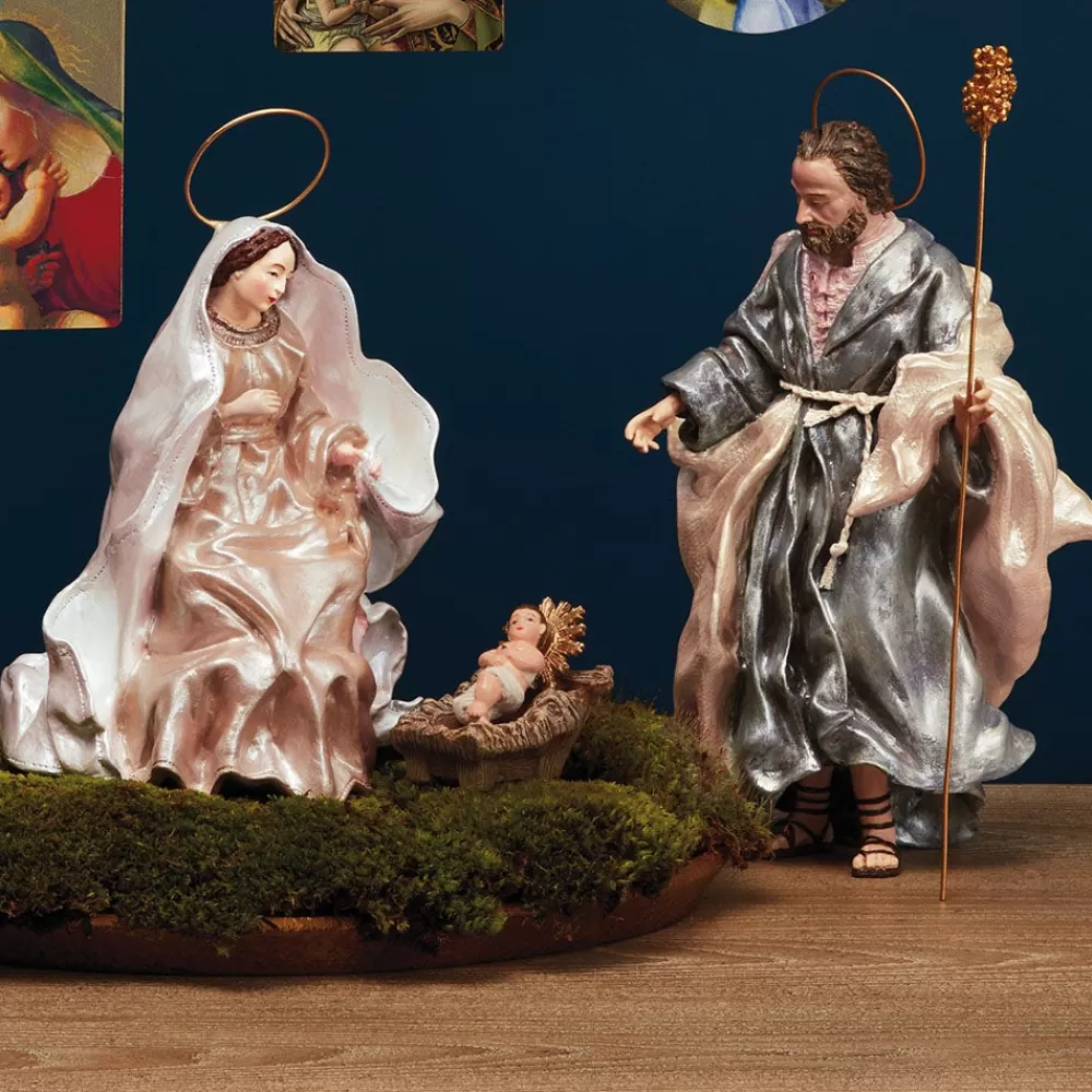 Discount Italian Creche Holy Family Figurine Set Ornaments