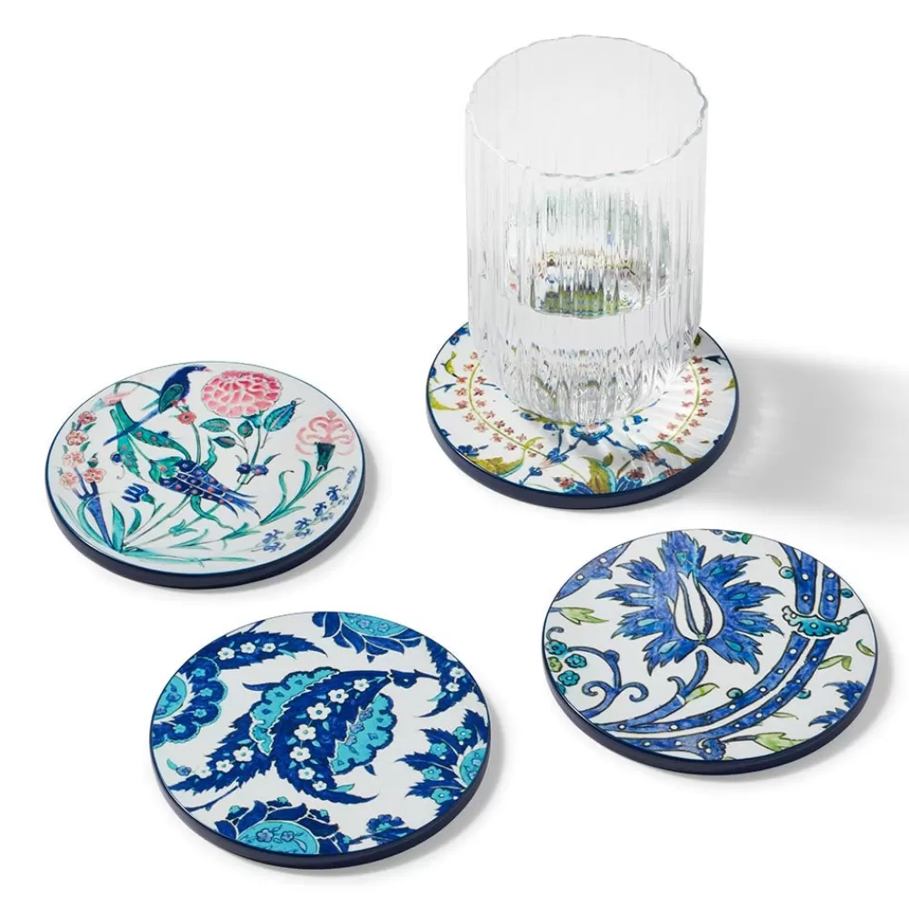 Cheap Iznik Garden Lacquer Coasters Tableware