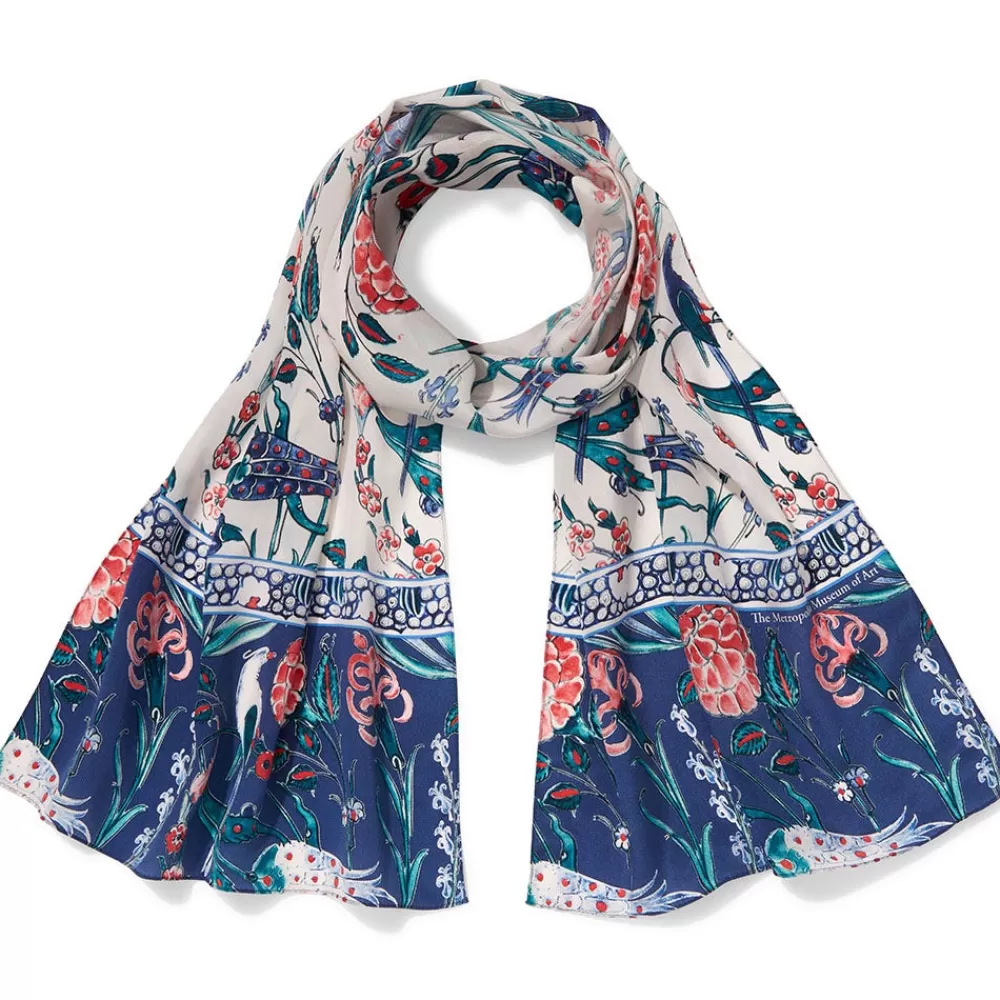 Store Iznik Garden Silk Scarf Scarves & Wraps