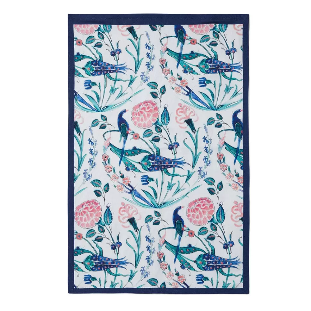 Sale Iznik Garden Tea Towel Decorative Accents