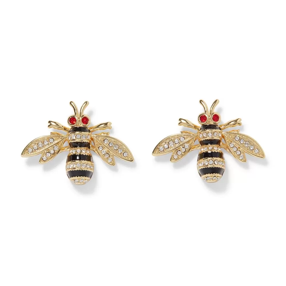 Cheap Jeweled Bee Stud Earrings Earrings