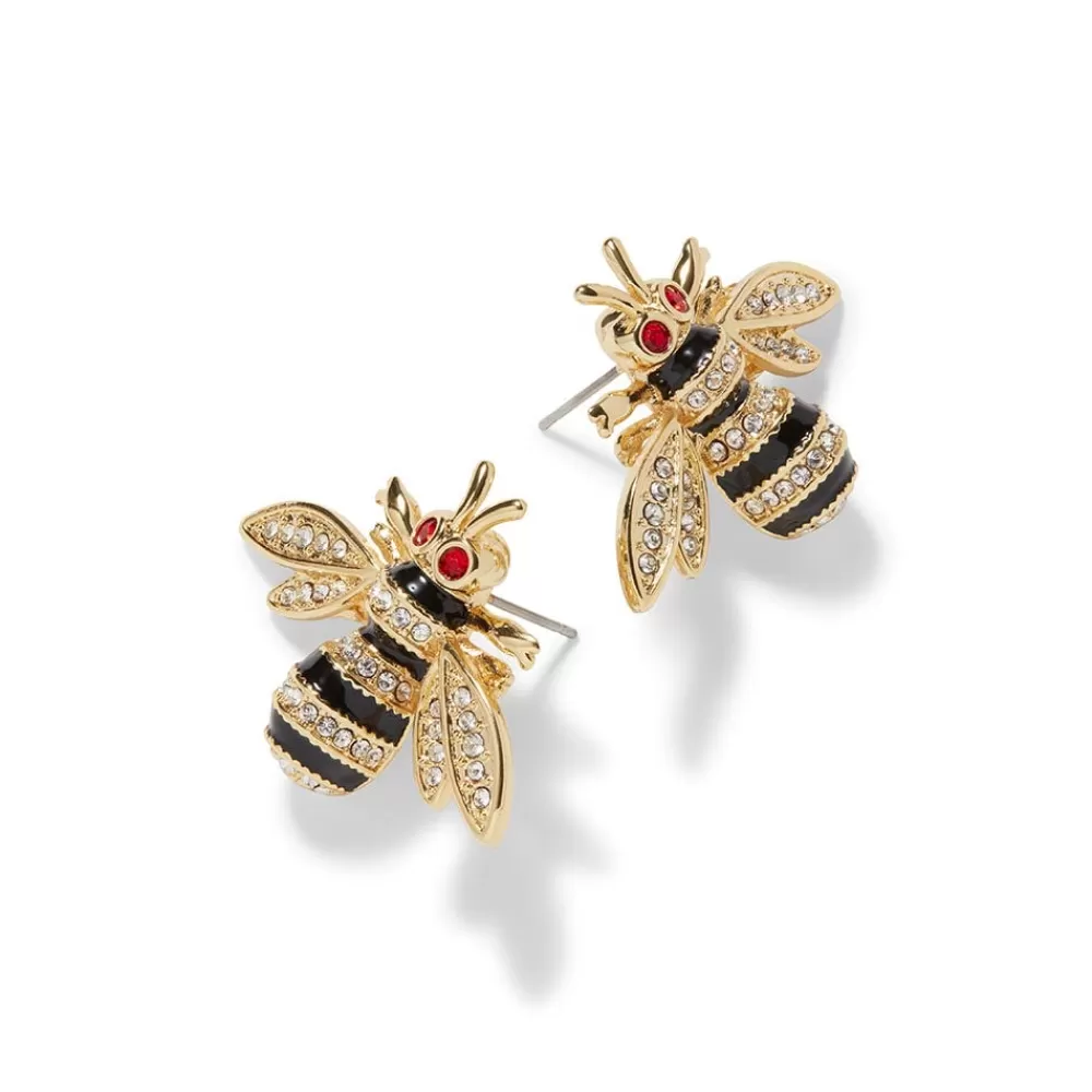 Cheap Jeweled Bee Stud Earrings Earrings