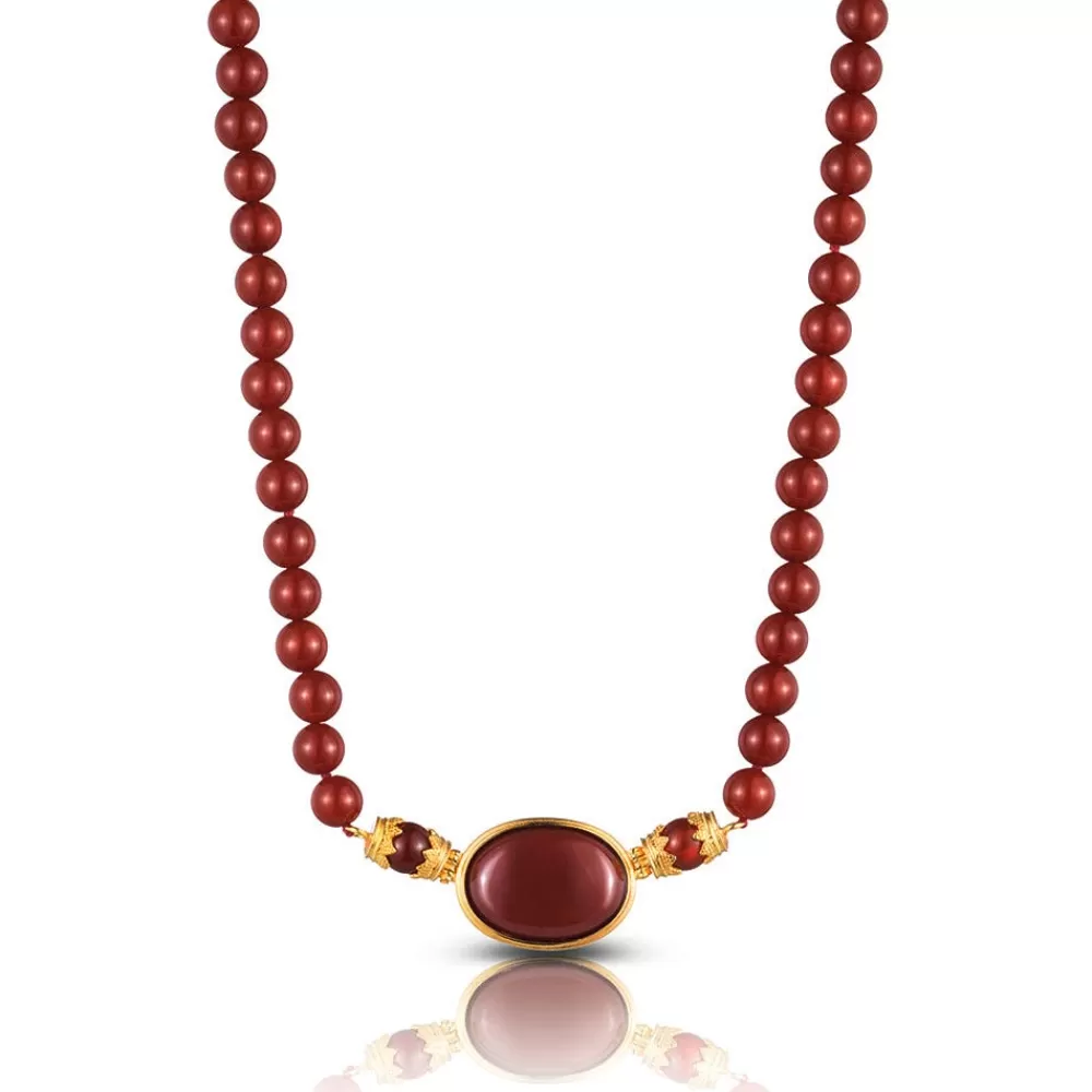 Clearance Late Hellenistic Carnelian Necklace Necklaces