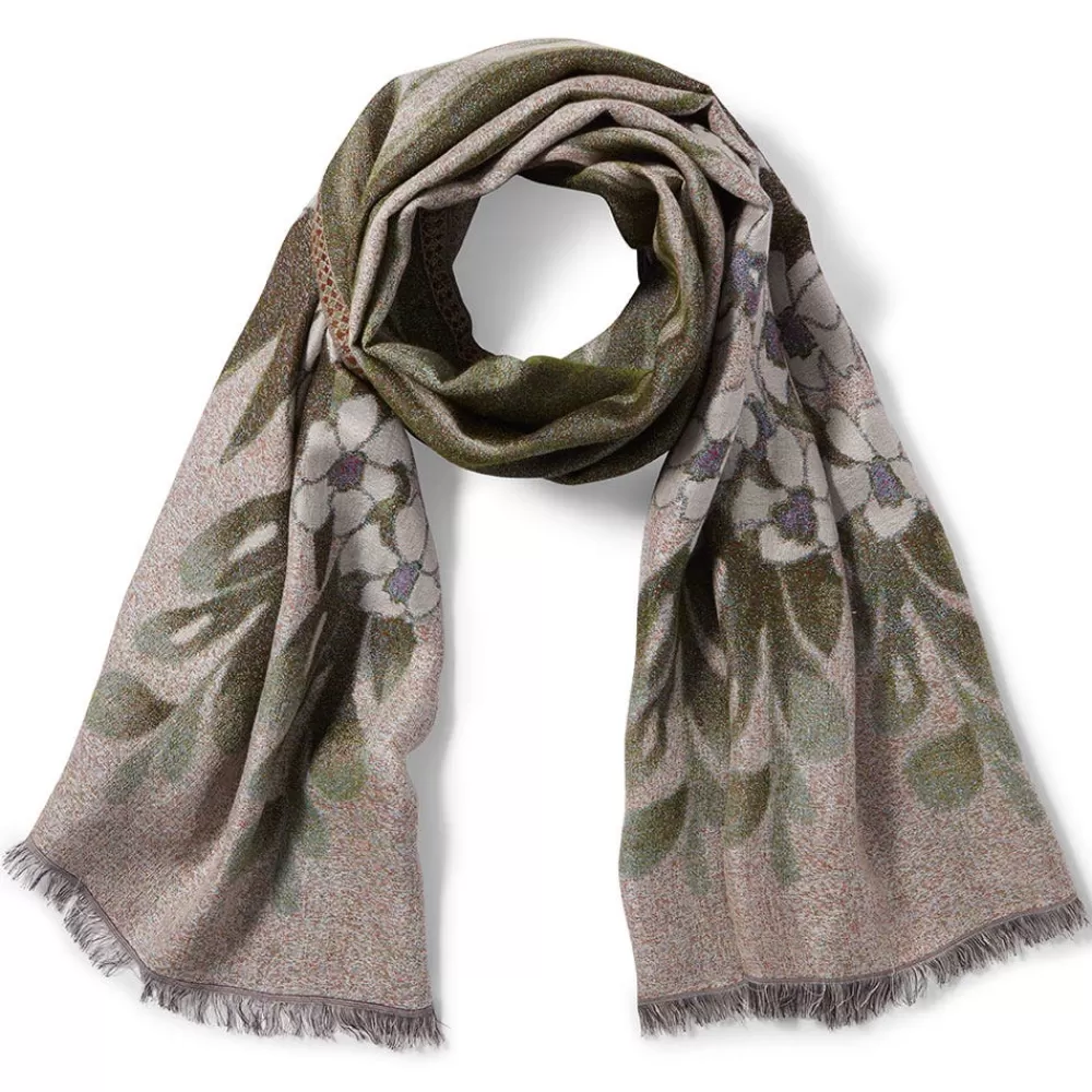 Best Louis C. Tiffany Gladioli Wool-Blend Shawl Scarves & Wraps