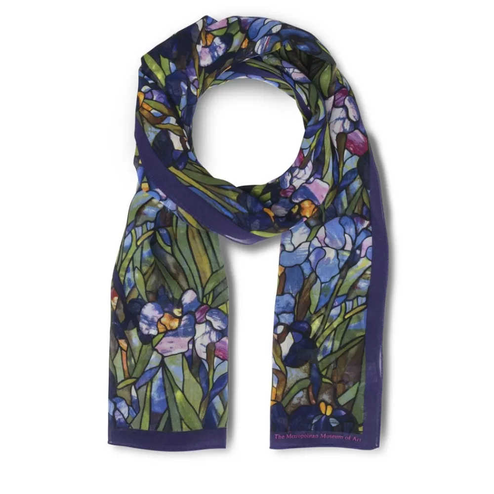 Shop Louis C. Tiffany Irises Oblong Silk Scarf Scarves & Wraps