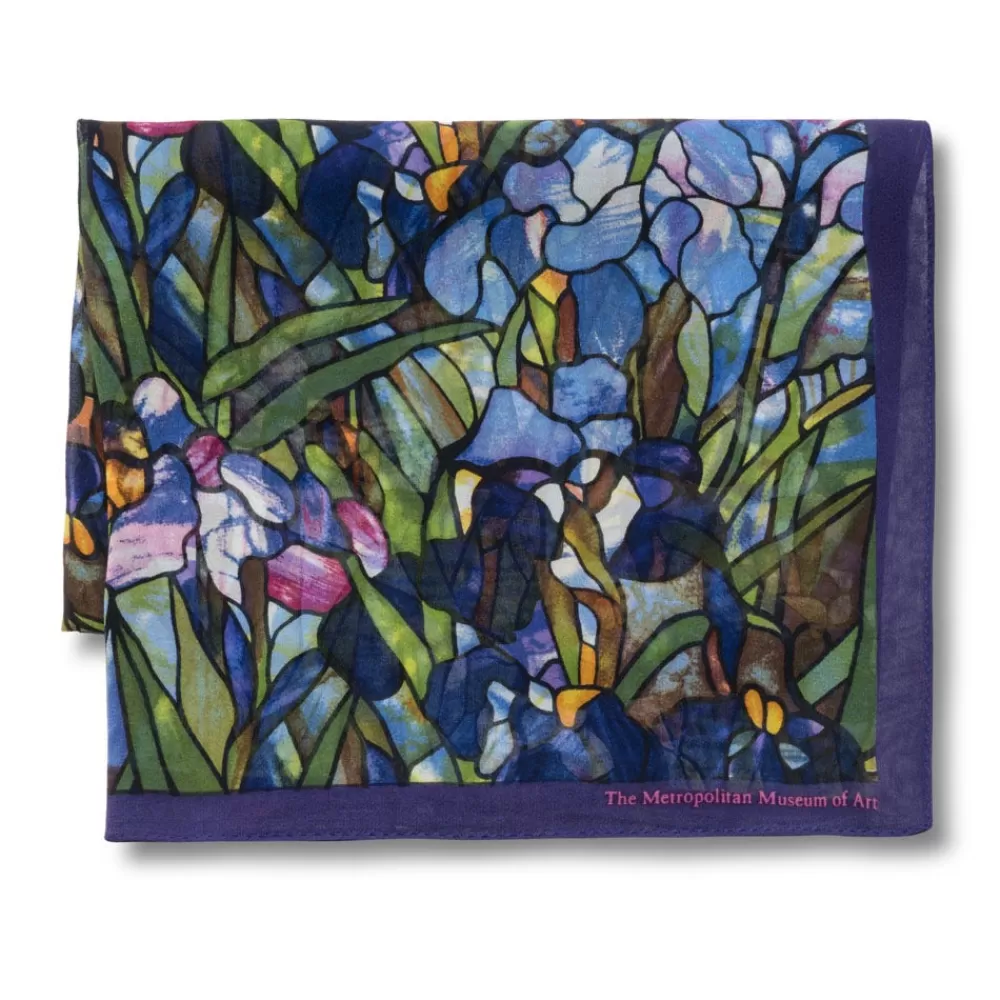 Shop Louis C. Tiffany Irises Oblong Silk Scarf Scarves & Wraps