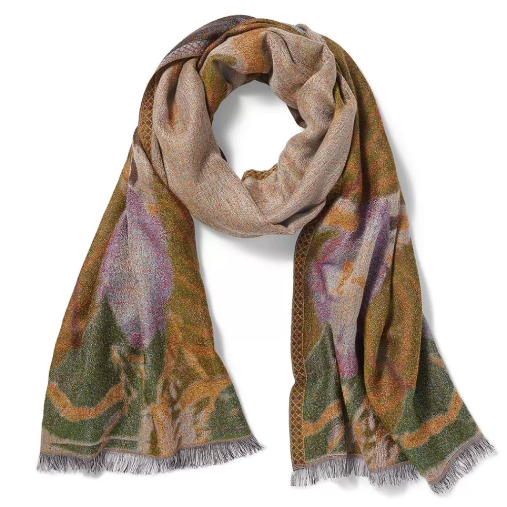 New Louis C. Tiffany Morning Glories Wool-Blend Shawl Scarves & Wraps