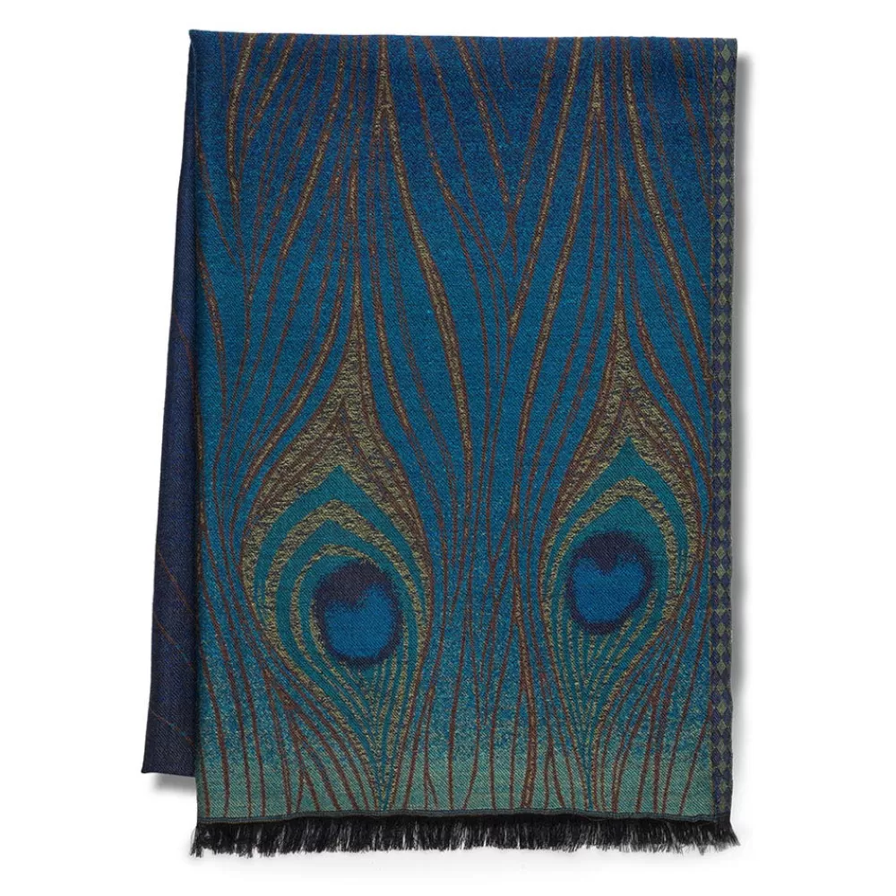 Clearance Louis C. Tiffany Peacock Feather Wool-Blend Shawl Scarves & Wraps