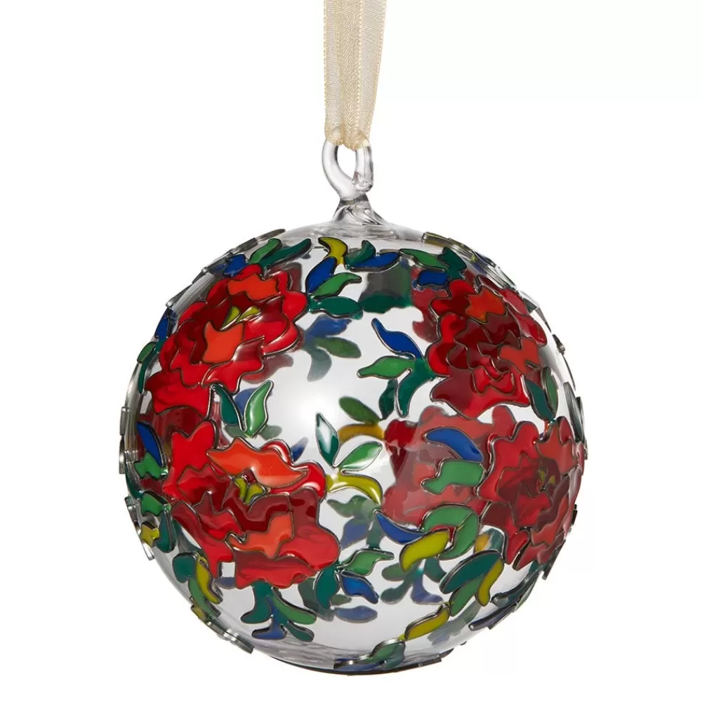 Store Louis C. Tiffany Peony Cloisonne Ornament Ornaments