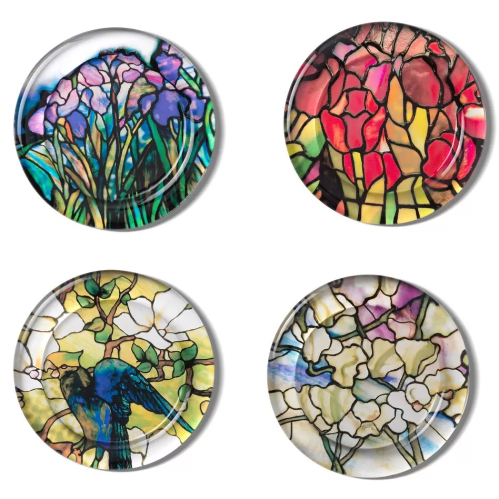 Flash Sale Louis C. Tiffany Stained-Glass Coasters Tableware