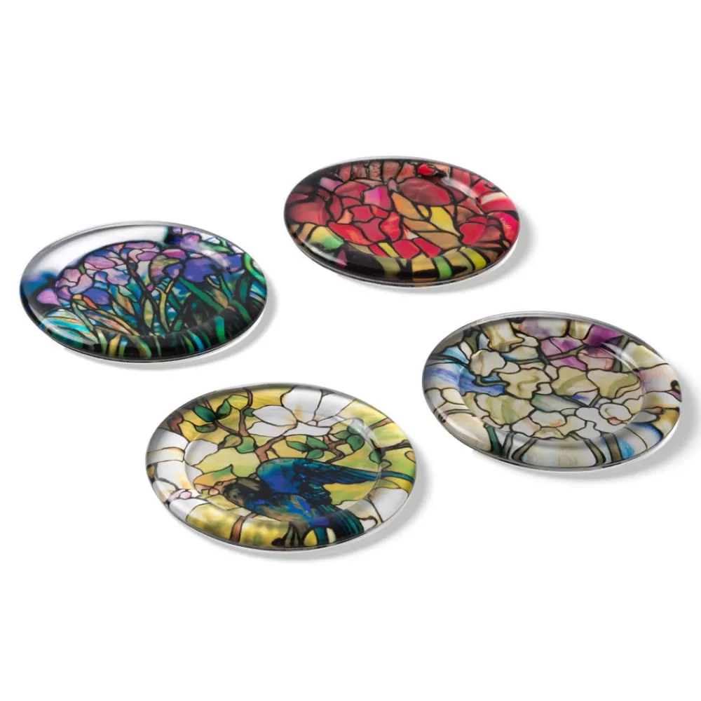 Flash Sale Louis C. Tiffany Stained-Glass Coasters Tableware