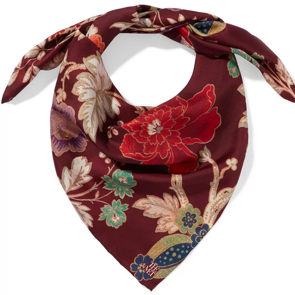 Flash Sale Lyon Floral Square Silk Scarf Scarves & Wraps