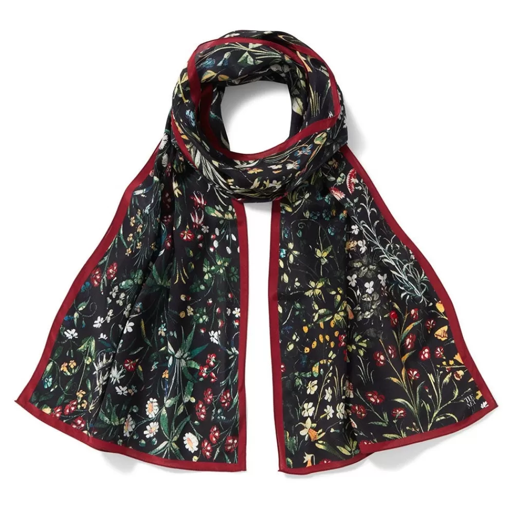 Discount Medieval Millefleurs Oblong Silk Scarf Scarves & Wraps