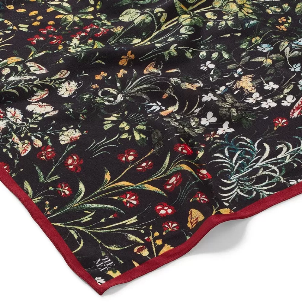 Discount Medieval Millefleurs Oblong Silk Scarf Scarves & Wraps